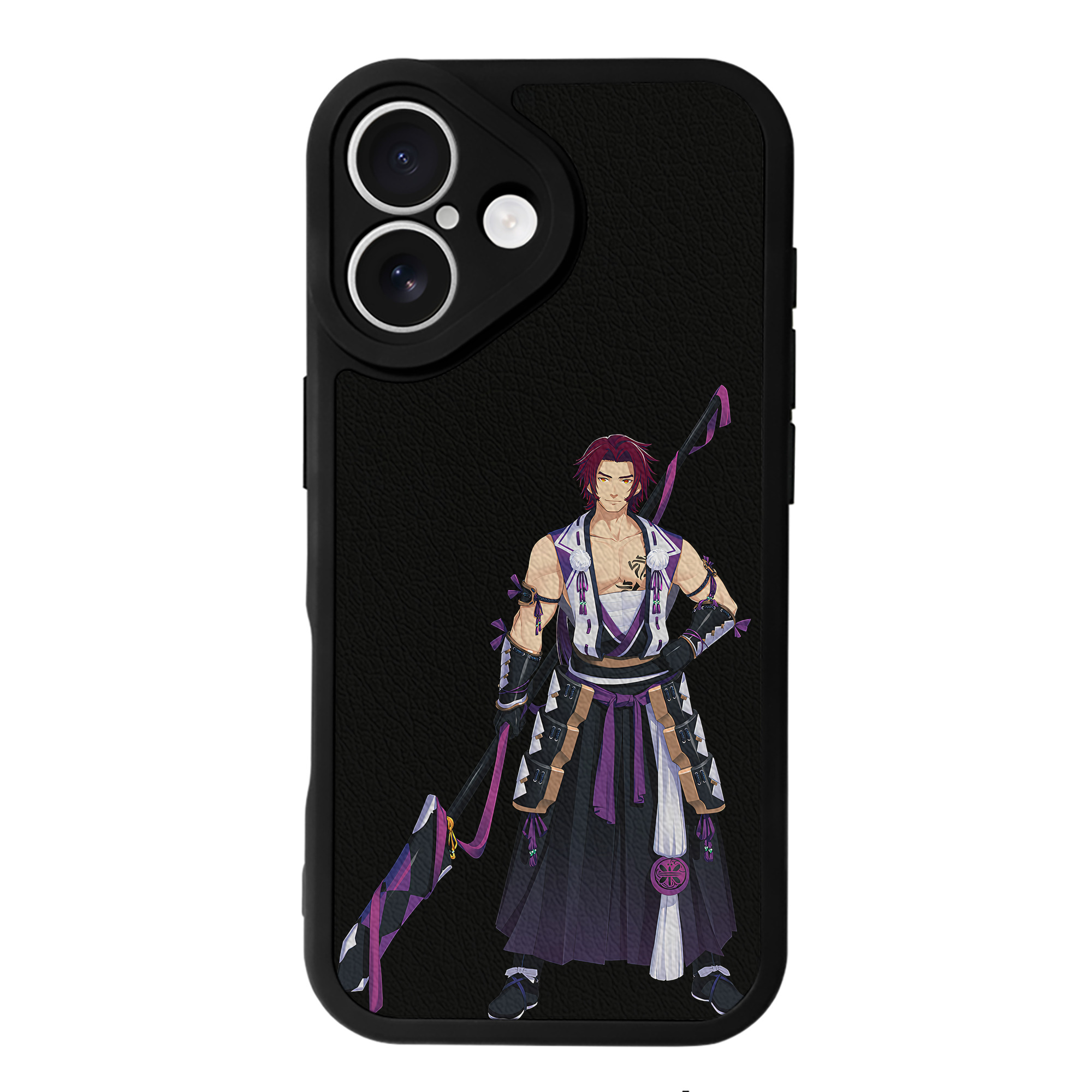 （画像用） 刀剣乱舞 Touken Ranbu 【iPhone 16シリーズ対応】シリコンスマホケース（レザー調） 材質：シリコン